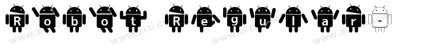 Robot Regular字体转换